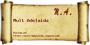 Mult Adelaida névjegykártya